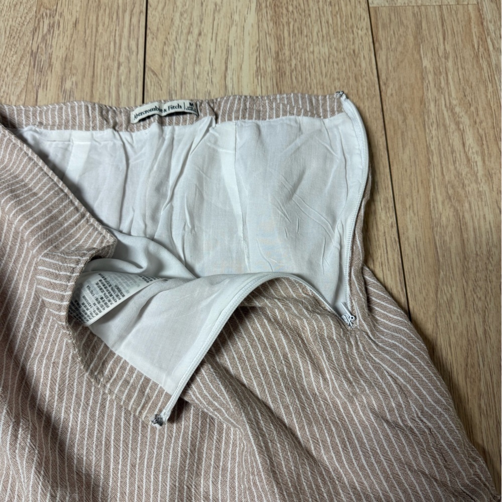 Abercrombie & Fitch Linen Stripe Mini Skirt - Picture 4 of 7